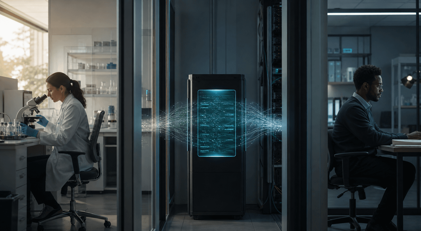 Two organizations contributing to a sealed confidential computing environment from separate workspaces